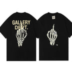 GALLERY DEPT Classic Letter Skull T-Shirt for Men & Women