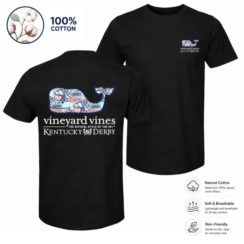 Men's Cotton Coastal Whale Graphic T-Shirt for Summer Streetwear