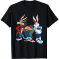 Looney Tunes Wiley Bugs Bunny Taz Unisex 100% Cotton Tee