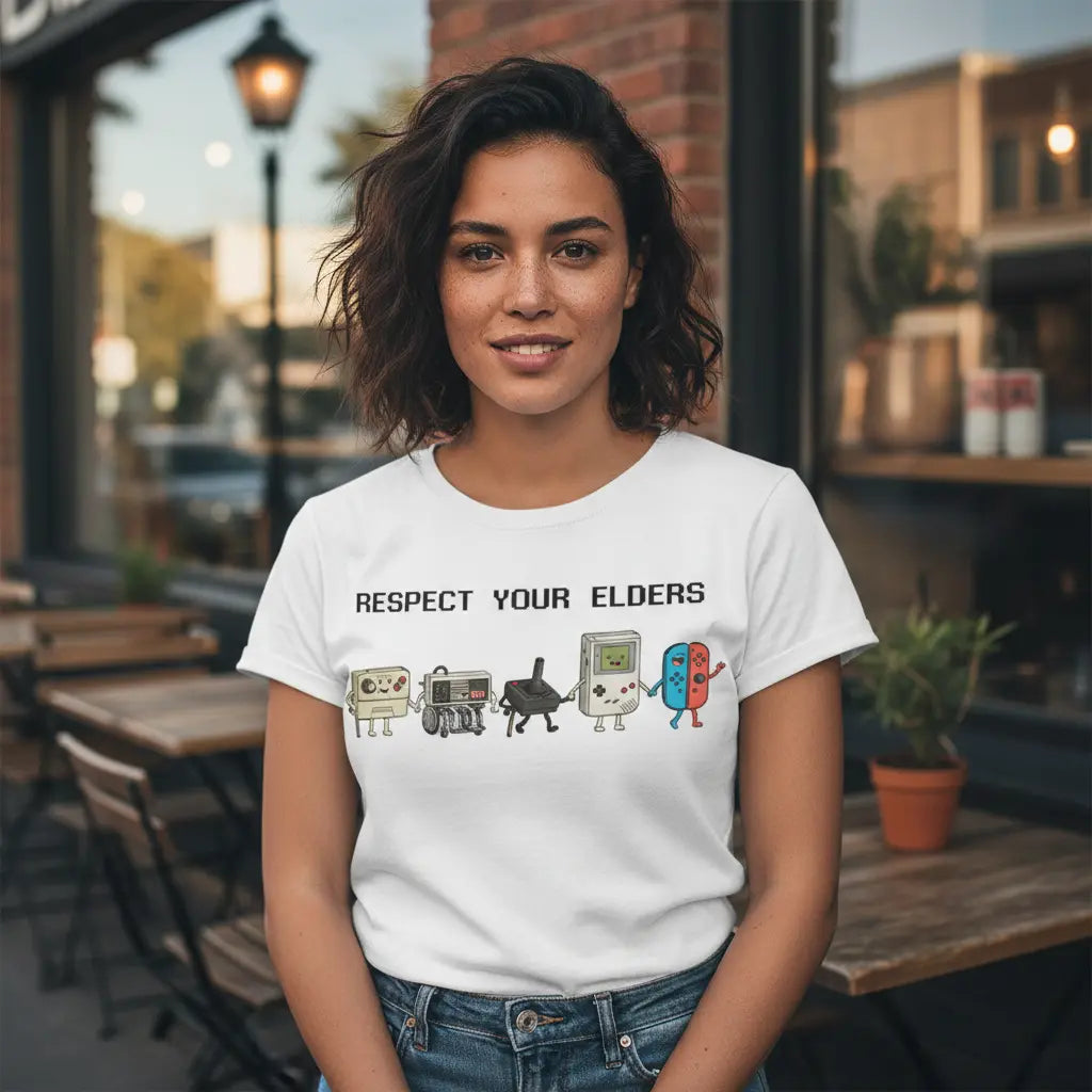 Men's Vintage T-Shirt, Aesthetic Retro Gamer Graphic Cotton Tee, Shortsleeve Round Neck Streetwear, Funny Gifts for Guys, Vintage T-Shirts