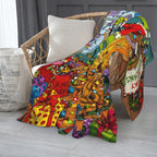 Halloween-M Blanket All Season Sofa Bedroom Chairs Dorm Couch Camping Soft Warm Cozy Bed Fleece Throw Gift for Men Women Boy Girl