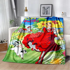 2025 New Style Candy Candy Girl Cartoon Anime Soft Plush Blanket,Flannel Throw Blanket Polyester Blanket for Living Room Bedroom Sofa Kid Gift