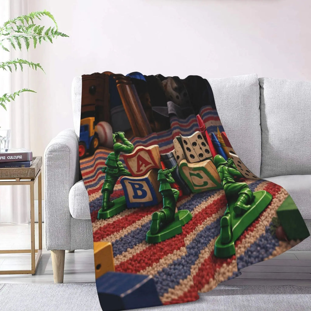 Halloween-M Blanket All Season Sofa Bedroom Chairs Dorm Couch Camping Soft Warm Cozy Bed Fleece Throw Gift for Men Women Boy Girl