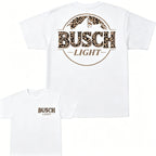 Washed Vintage Leopard Print T-Shirt Unisex Dual-Sided