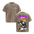 Retro 90s Camel SmokerCross Motorcycle Graphic Tee - Washed Black