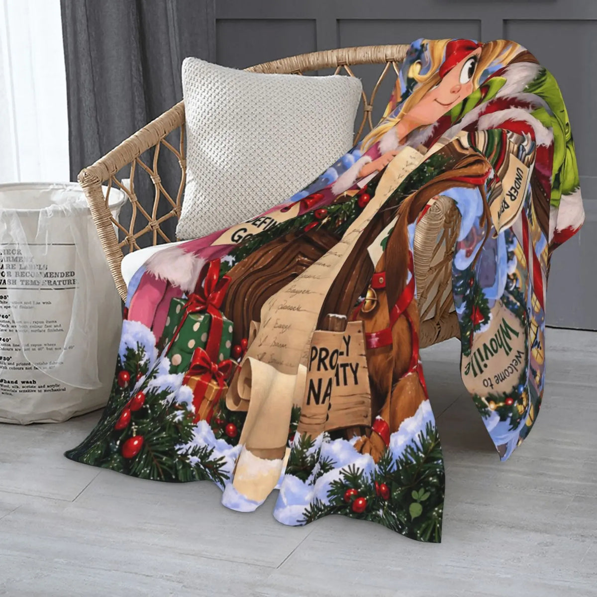 Halloween-M Blanket All Season Sofa Bedroom Chairs Dorm Couch Camping Soft Warm Cozy Bed Fleece Throw Gift for Men Women Boy Girl