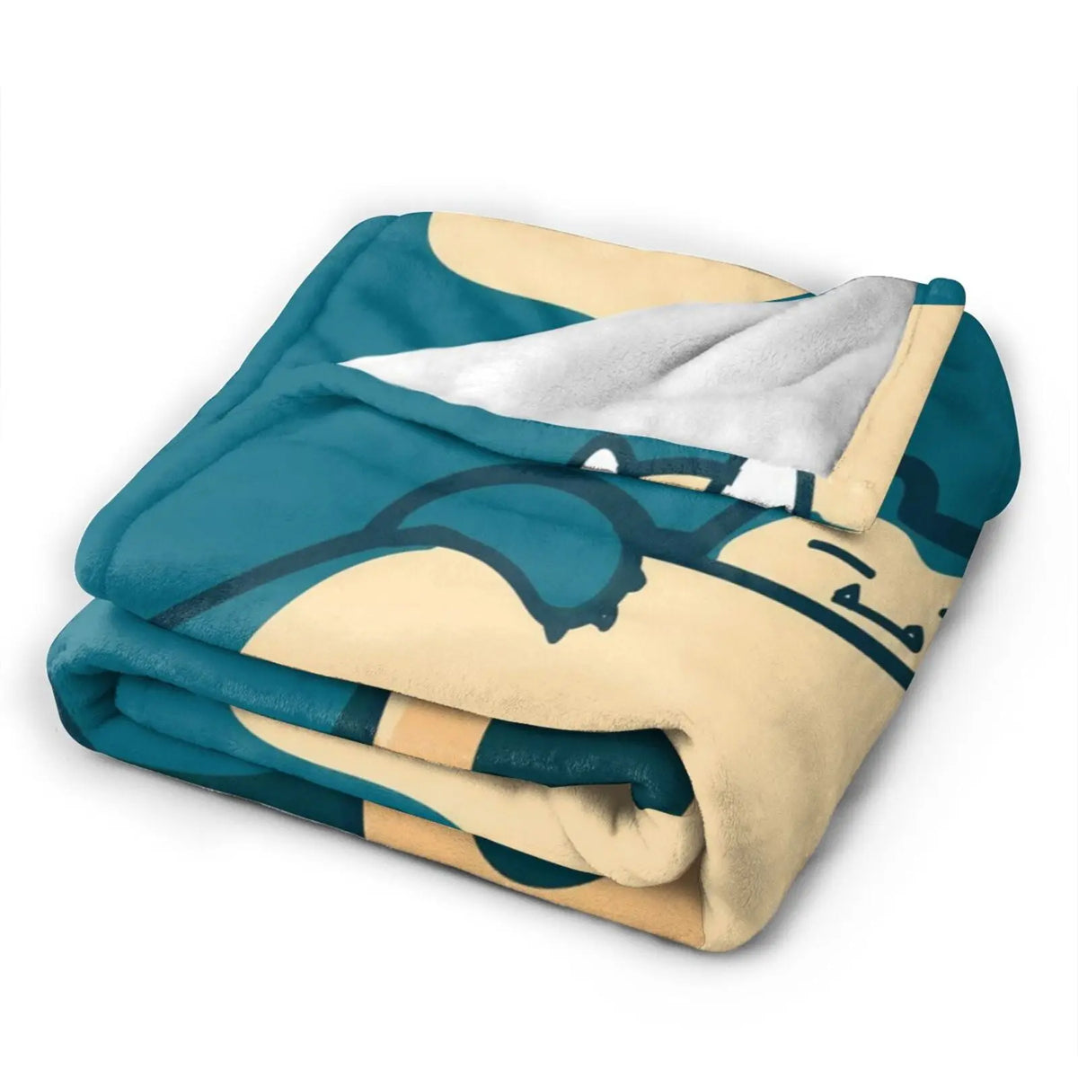 Snorlax Cartoon Blanket Ultra Air-conditioning quilt, soft and thin style Flannel Throw Blanket Warm Cozy Fleece Blankets Gifts for Kids Boys Girls Travelling Camping Sofa Bed 50"x40"