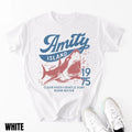 Jaws Amity Island 1975 Unisex Tee, Lightweight clothing, Movie Inspired Gift, Cotton T-Shirt for Film Buffs, Retro Summer Shirt, Vintage Beach Tee