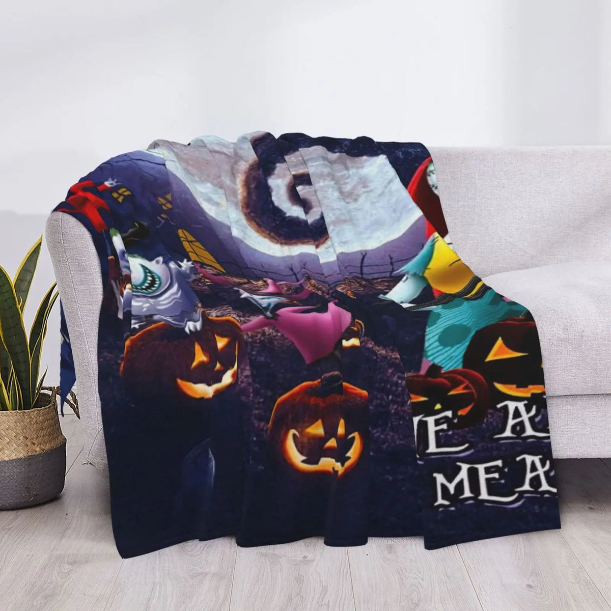 SPXUBZ Christmas Movie Blanket Soft Warm Cartoon Flannel Throw Blanket Lightweight Car Sofa Bedroom Blankets Gifts for Kids Young Adults Men Women Boy Girl