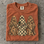 Hunting Season Ghosts Comfort Shirt: Camo Mallard Duck Halloween Tshirt