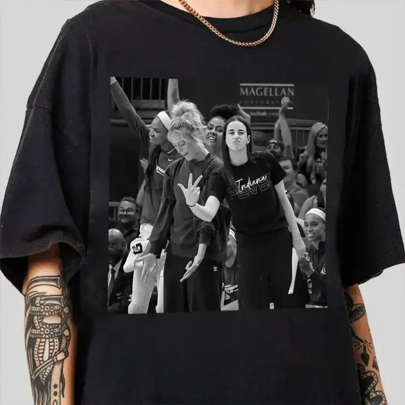 Sophie & Caitlin Clark Vintage Shirt Unisex Custom Print