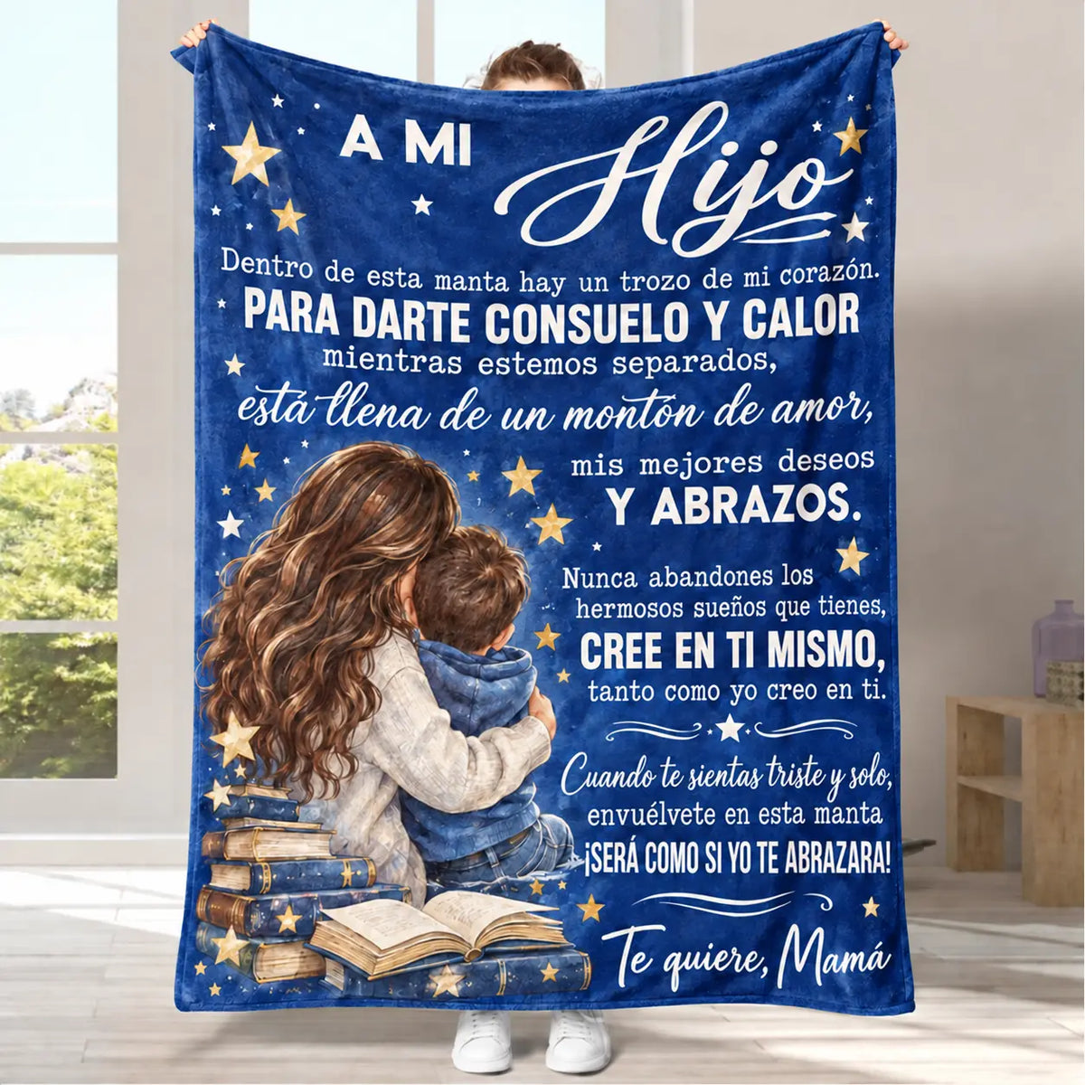 Mama&Papa Inspirational Blanket for Daughters&Son-the perfect graduation gift, birthday present, back-to-school gift, or Christmas present. Features pink butterfly embellishments and makes a lovely addition to your daughter’s bedroom.