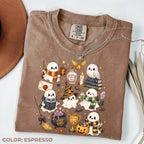 Comfort Colors Wizard Ghost Shirt, Magical Halloween Graphic Tee, Fantasy Ghost T-Shirt, Spooky Wizard World Inspired Gift