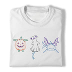 Women's Graphic T-Shirt - Cute Halloween Sea Animals, Pumpkin Turtle, Ghost Shark, Bat Wings Print - Plus Size Clothes, Cute Shirts, Whimsical Clothes - Unisex Gift for Spooky Ocean Animal Lovers