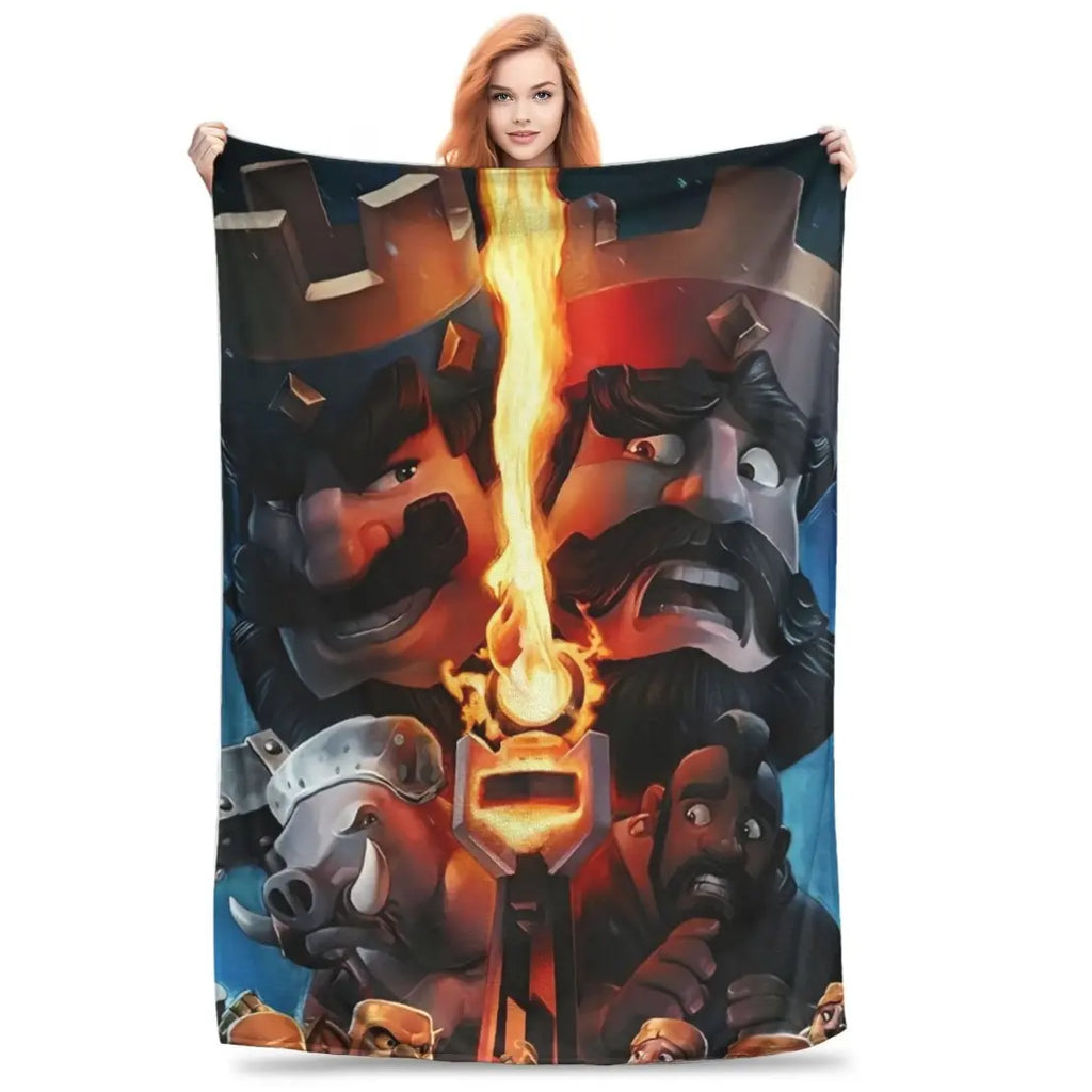 Clash Royale Game Super Soft Blanket Kids Plush Throw Blanket Street Trend Couch Bed Flannel Bedspread Sofa Bed Cover Christmas gift Dream Weave Home