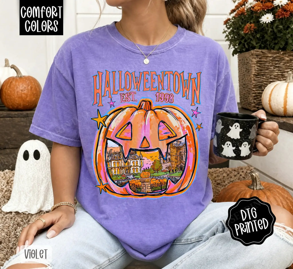 Halloweentown Comfort Colors Shirt, Trendy Women's Fall Tshirt, A Gift for Her