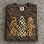 Hunting Season Ghosts Comfort Shirt: Camo Mallard Duck Halloween Tshirt