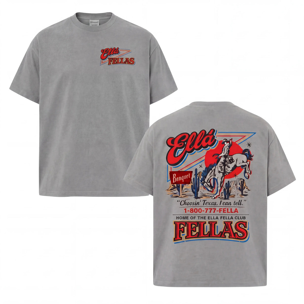 Ella Fella Club Shirt - Trendy Unisex Graphic Tee in Multiple Colors