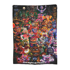 Cute Five Nights At Freddy's Blankets for Girls Boys Throw Cartoon Blanket Super Warm Soft Plush Lightweight Fleece Flannel Blanket Christmas Birthday Winter Sofa Bedding Blanket 40x30In