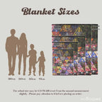 5 Nights at Freddy's (FNAF) Cartoon Character Flannel Throw Blanket - 60×80 in XL Bedding Cover, Lightweight, Cozy, Soft, Durable, Wrinkle-Resistant, Smooth Texture, Breathable, Vivid Dye, Ideal for Home/Indoor/Bedroom, Gifts, All Seasons, Halloween