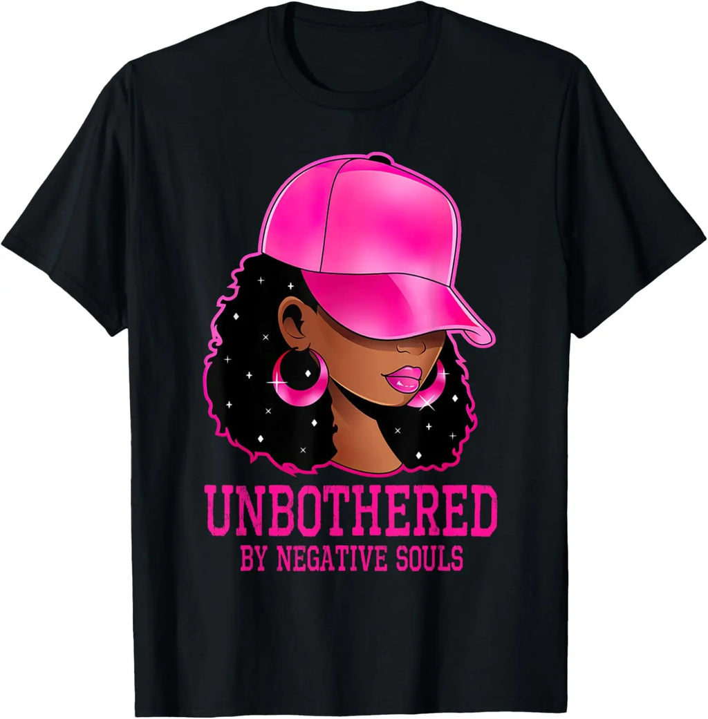 African American Afro Queen Sassy Unbothered T-Shirt