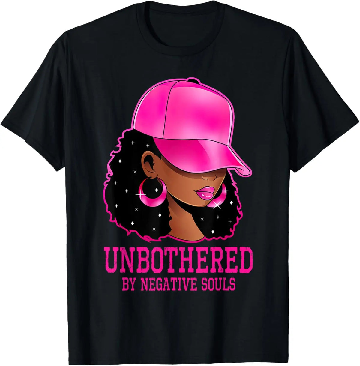 African American Afro Queen Sassy Unbothered T-Shirt