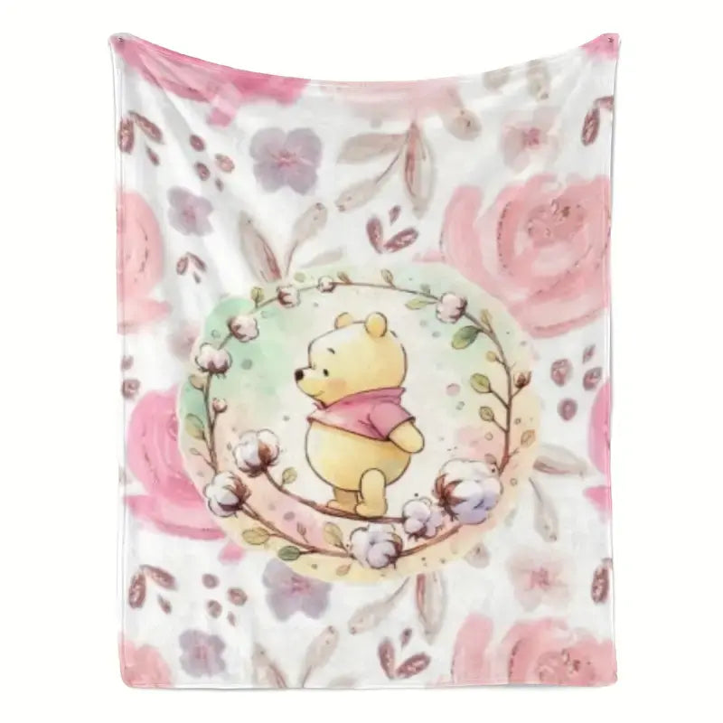 [SummerVibes] DISNEY CLASSIC Winnie the Pooh Blanket, soft and comfortable sofa decoration, outdoor sports multi-purpose blankets