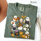 Comfort Colors Wizard Ghost Shirt, Magical Halloween Graphic Tee, Fantasy Ghost T-Shirt, Spooky Wizard World Inspired Gift