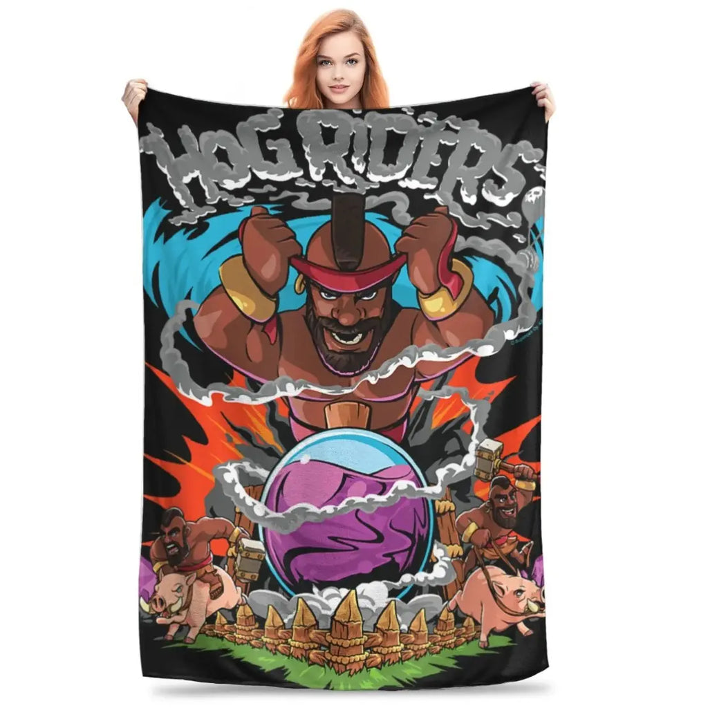 Clash Royale Game Super Soft Blanket Kids Plush Throw Blanket Street Trend Couch Bed Flannel Bedspread Sofa Bed Cover Christmas gift Dream Weave Home