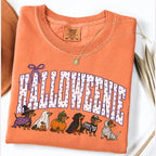 Comfort Colors Halloween Dachshund T-Shirt, Funny Halloweenie Dog Mom Tee, Wiener Dog Tshirt, Spooky Doxie Mom Gift