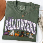 Comfort Colors Halloween Dachshund T-Shirt, Funny Halloweenie Dog Mom Tee, Wiener Dog Tshirt, Spooky Doxie Mom Gift