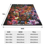 Cute Five Nights At Freddy's Blankets for Girls Boys Throw Cartoon Blanket Super Warm Soft Plush Lightweight Fleece Flannel Blanket Christmas Birthday Winter Sofa Bedding Blanket 40x30In