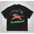 Ketamine Pony Nurse Meme T-Shirt Cotton Menswear Streetwear Hoodie Oversized