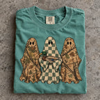 Hunting Season Ghosts Comfort Shirt: Camo Mallard Duck Halloween Tshirt