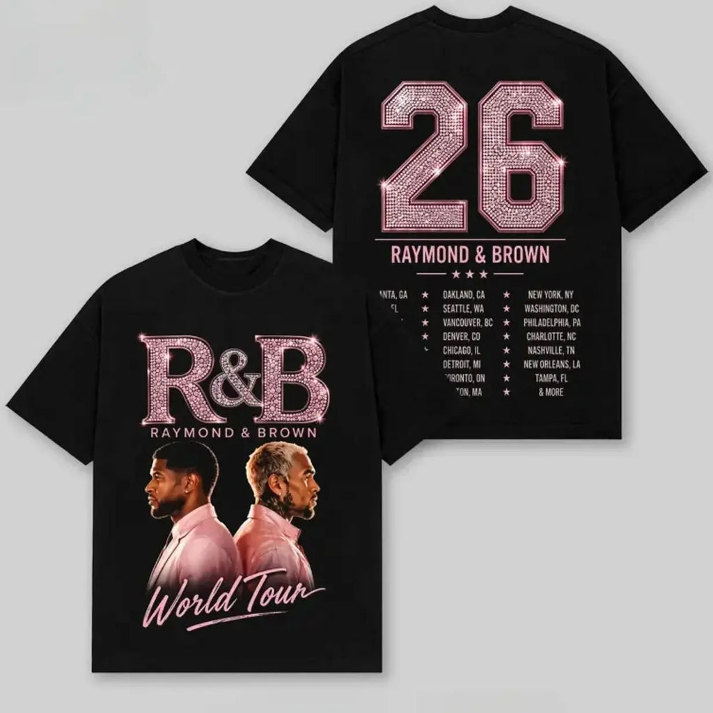Raymond Brown R&B Tour 2026 Oversized Vintage Heavyweight T-Shirt