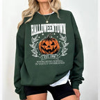 Halloweentown University Shirt - Sweatshirt - Hoodie, Halloween Town Est 1998 Sweatshirt, Fall Sweatshirt, Vintage Pumpkin Shirt, Women Halloween Sweatshirt, Spooky Season, Halloween Gift, Full Color, For Men, For Women, Casual, Classic Fashion, Tee Print