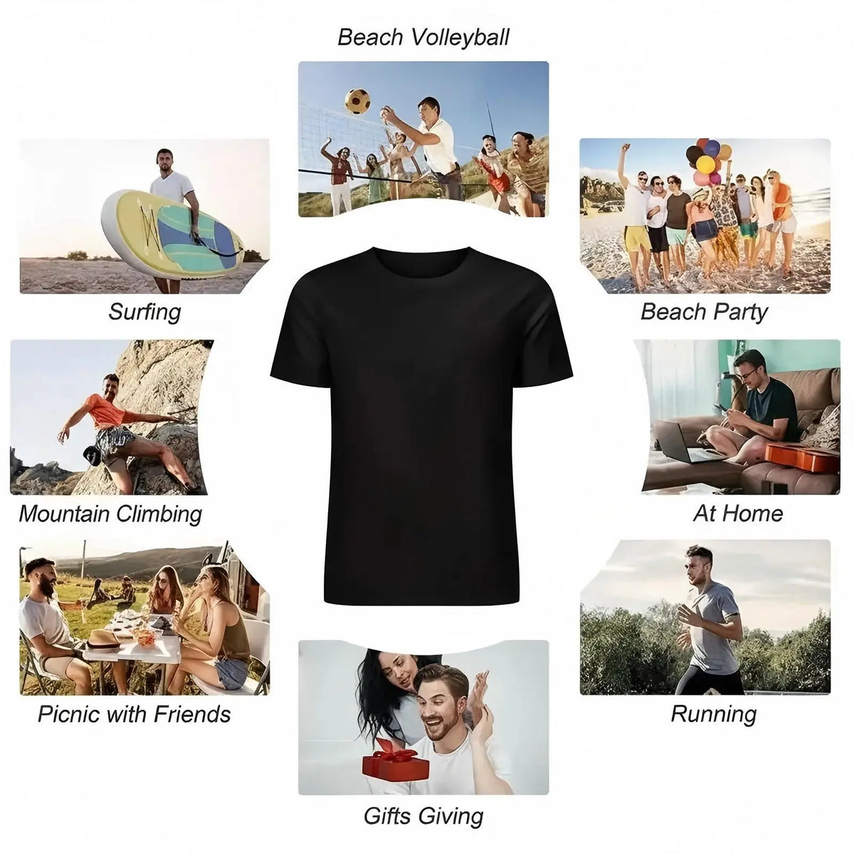 American Vintage Portrait Print T-Shirt Unisex Streetwear