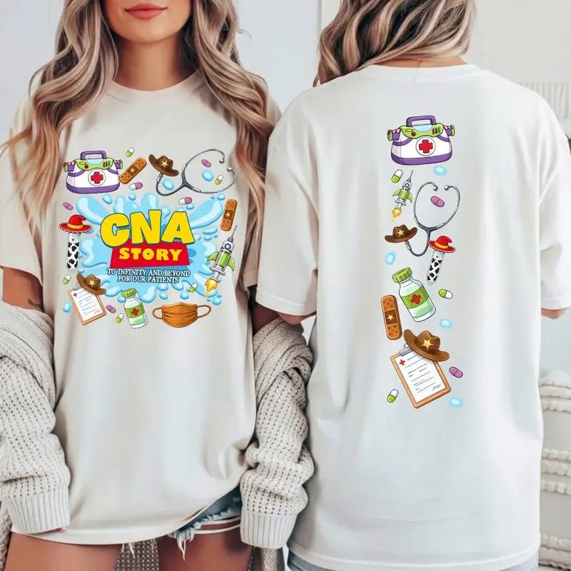 CNA Story Shirt - To Infinity and Beyond CNA Tee for Pediatric CNAs