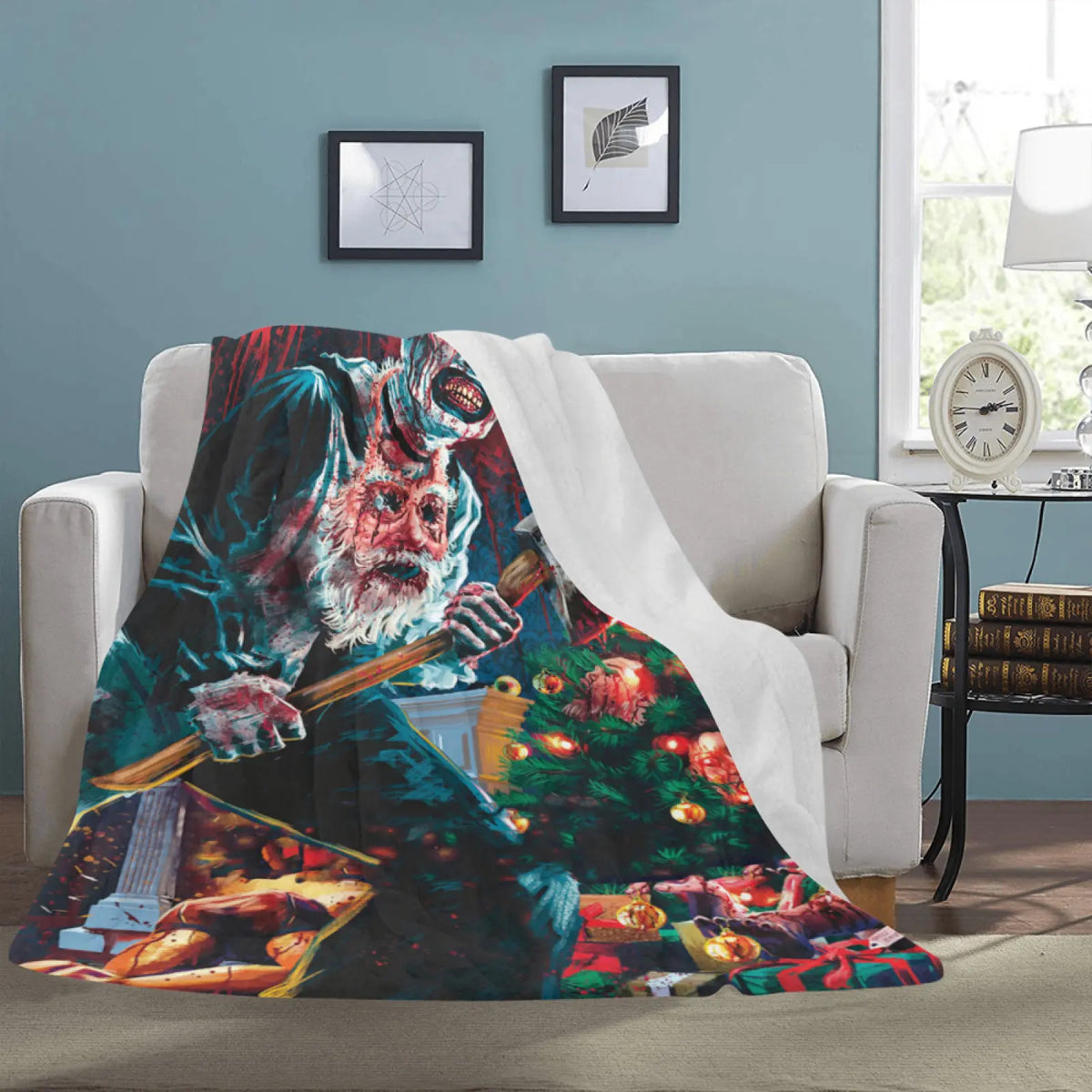 Horror Movie Blanket Ultra-Soft Micro Fleece Blanket Comfortable Air Conditioning Blanket Halloween Decoration Gifts Blankets for Bed Couch Chair Living Room horror blanket soft comfortable