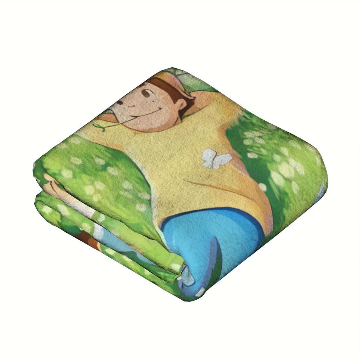 PAUSEBOLL [Summer Vibes] Plush Flannel Anime Blanket - Cozy Throw with Playful Look, Home Decor Piece, Blankets for Sofa, Suitable for Bed & Office Use, Ideal Gift