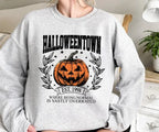 Halloweentown University Shirt - Sweatshirt - Hoodie, Halloween Town Est 1998 Sweatshirt, Fall Sweatshirt, Vintage Pumpkin Shirt, Women Halloween Sweatshirt, Spooky Season, Halloween Gift, Full Color, For Men, For Women, Casual, Classic Fashion, Tee Print