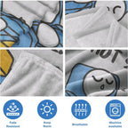 【Father's Day】Funny Birthday Gift for Dad Husband, Dad Is Not Sleeping Flannel Blanket, Fathers Day Dads Gifts From Daughter Son, Super Soft Throws Blanket for Couch and Napping