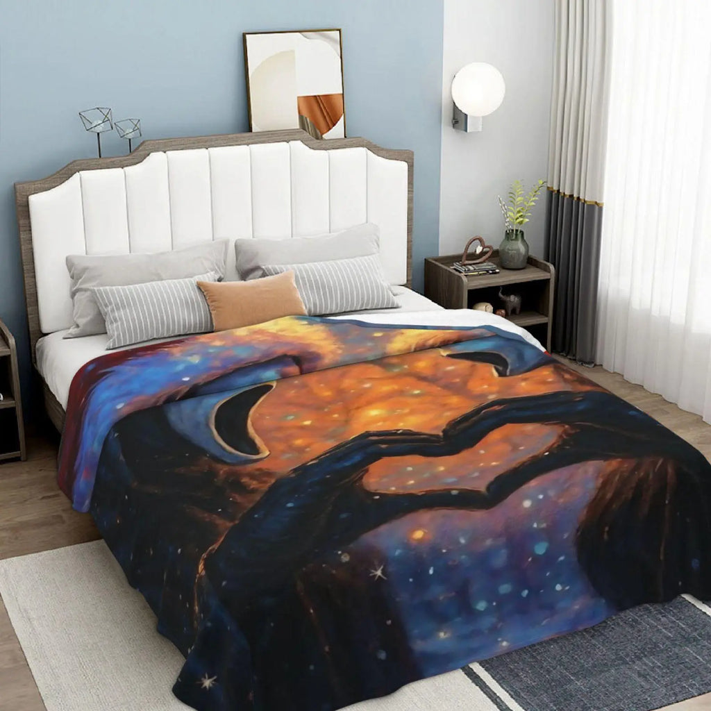 Halloween-M Blanket All Season Sofa Bedroom Chairs Dorm Couch Camping Soft Warm Cozy Bed Fleece Throw Gift for Men Women Boy Girl