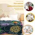Christian Bible Jesus Soft Fleece Throw Blanket, 80x60 in, Christmas Plaid, Lightweight Warmth, Premium Textile for Home & Travel, Bedroom-Living Room Decoration