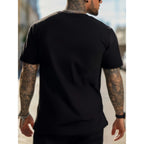 Men's Casual Graphic Tee - LOWRIDER Print, White