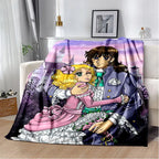 2025 New Style Candy Candy Girl Cartoon Anime Soft Plush Blanket,Flannel Throw Blanket Polyester Blanket for Living Room Bedroom Sofa Kid Gift