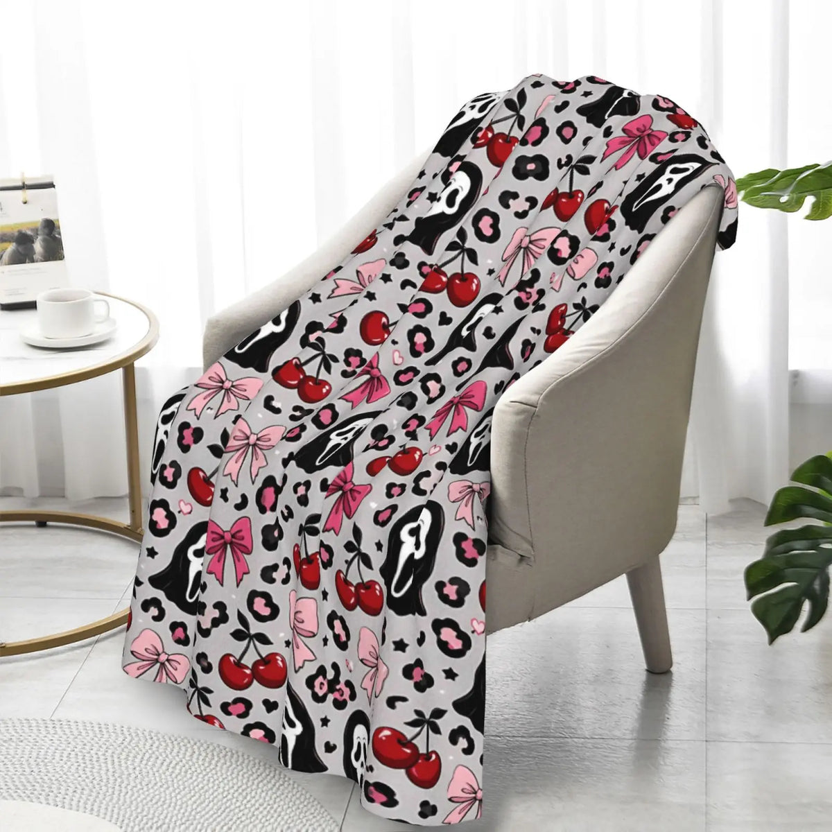 Halloween-M Blanket All Season Sofa Bedroom Chairs Dorm Couch Camping Soft Warm Cozy Bed Fleece Throw Gift for Men Women Boy Girl