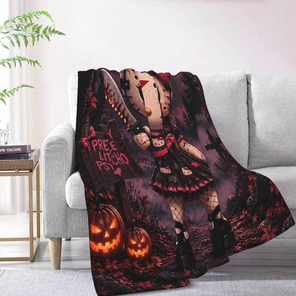 Halloween-M Blanket All Season Sofa Bedroom Chairs Dorm Couch Camping Soft Warm Cozy Bed Fleece Throw Gift for Men Women Boy Girl