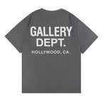 GALLERY DEPT Classic Letter Skull T-Shirt for Men & Women