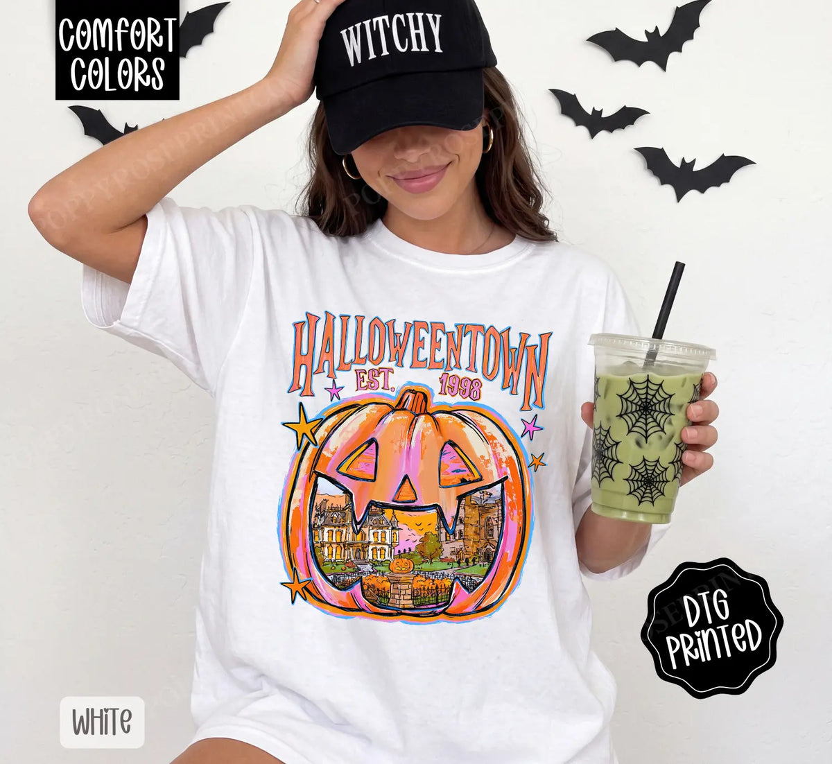 Halloweentown Comfort Colors Shirt, Trendy Women's Fall Tshirt, A Gift for Her